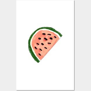 A Slice of Watermelon Doodle Posters and Art